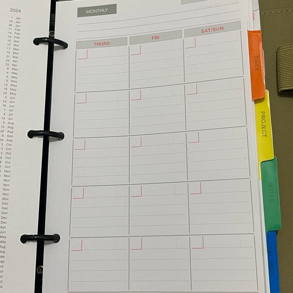 Large Zippered Planner - Picture 5 of 10